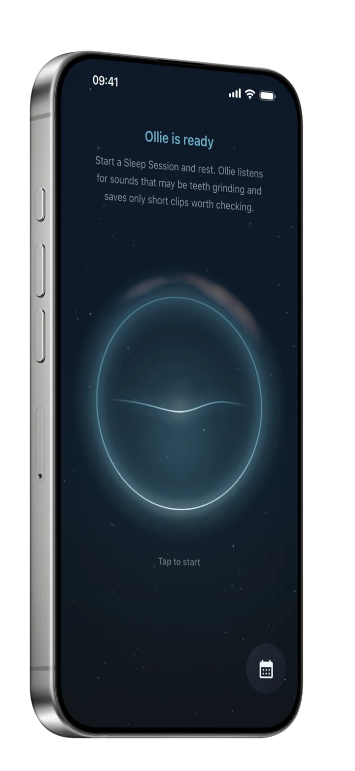 GrindMute ready to start a Sleep Session, shown on an iPhone